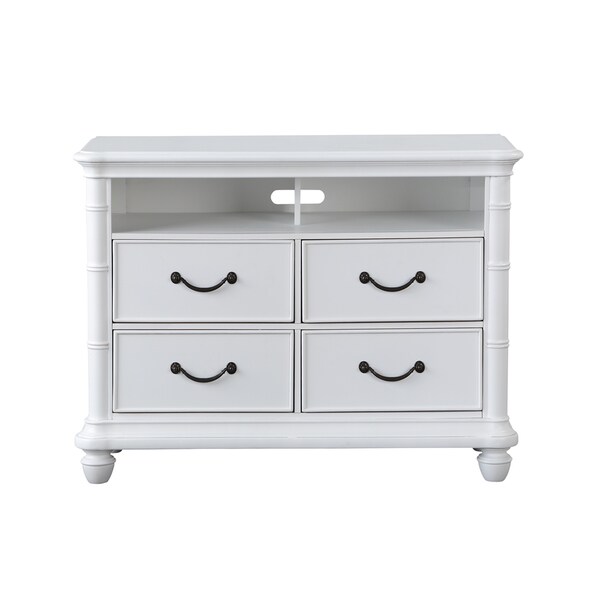 Isle Of Palms Antique White 4 Drawer Media Chest By Panama Jack Isle Of Palms Antique White 4 Drawer Media Chest By Panama Jack