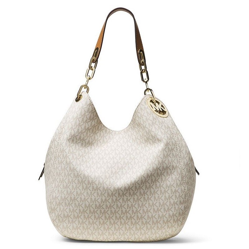 michael kors fulton signature large shoulder tote