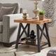 preview thumbnail 4 of 35, Bryson Rustic X-Base End Table with Shelf by iNSPIRE Q Classic