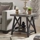 preview thumbnail 6 of 35, Bryson Rustic X-Base End Table with Shelf by iNSPIRE Q Classic