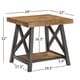 preview thumbnail 14 of 35, Bryson Rustic X-Base End Table with Shelf by iNSPIRE Q Classic