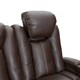 preview thumbnail 3 of 6, Seatcraft Republic Brown Leather Home Theater Power Recline Sofa