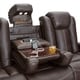 preview thumbnail 2 of 6, Seatcraft Republic Brown Leather Home Theater Power Recline Sofa