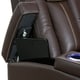 preview thumbnail 5 of 6, Seatcraft Republic Brown Leather Home Theater Power Recline Sofa