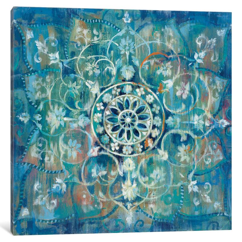 The Curated Nomad 'Mandala In Blue III' by Danhui Nai Canvas Print