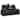 Seatcraft Republic Leather Home Theater Seating Power Recline Sofa with Fold Down Table and Cup Holders