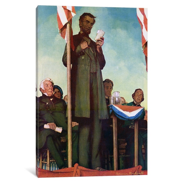 Icanvas Abraham Lincoln Delivering The Gettysburg Address By Icanvas X27 Abraham Lincoln Delivering The Gettysburg Address By Norman