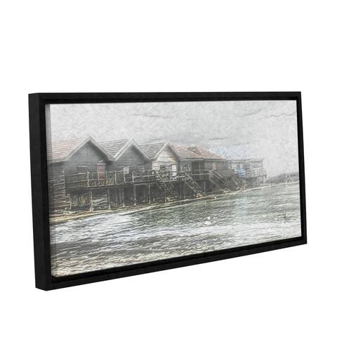Scott Medwetz's 'Ammersee Lake Germany' Gallery Wrapped Floater-framed Canvas