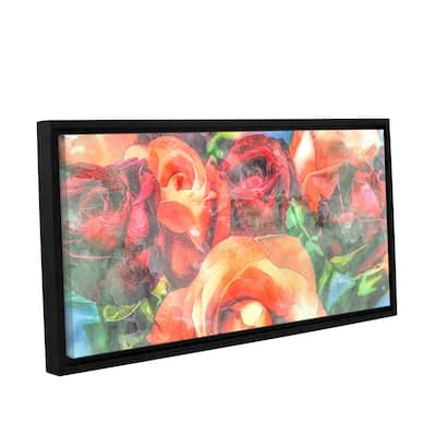 Scott Medwetz's 'Autumn Roses' Gallery Wrapped Floater-framed Canvas