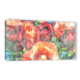 Scott Medwetz's 'Autumn Roses' Gallery Wrapped Canvas - Bed Bath ...