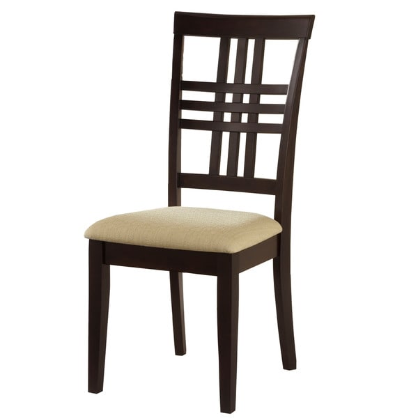 Hilale Furniture Tiburon Espresso Finish Side Dining Chairs Hilale Furniture Tiburon Espresso Finish Side Dining Chairs Set Of 2