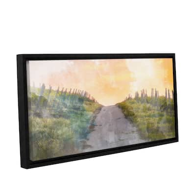 Scott Medwetz's 'Countryside' Gallery Wrapped Floater-framed Canvas