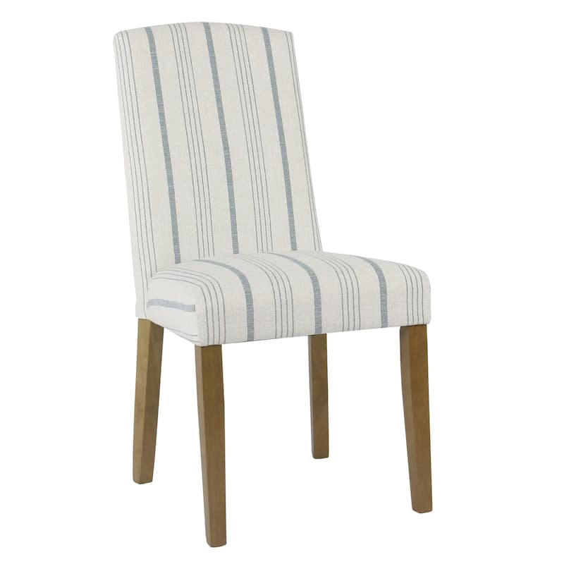 HomePop Classic Parsons Dining Chair - Blue Calypso Stripe (Set of 2)