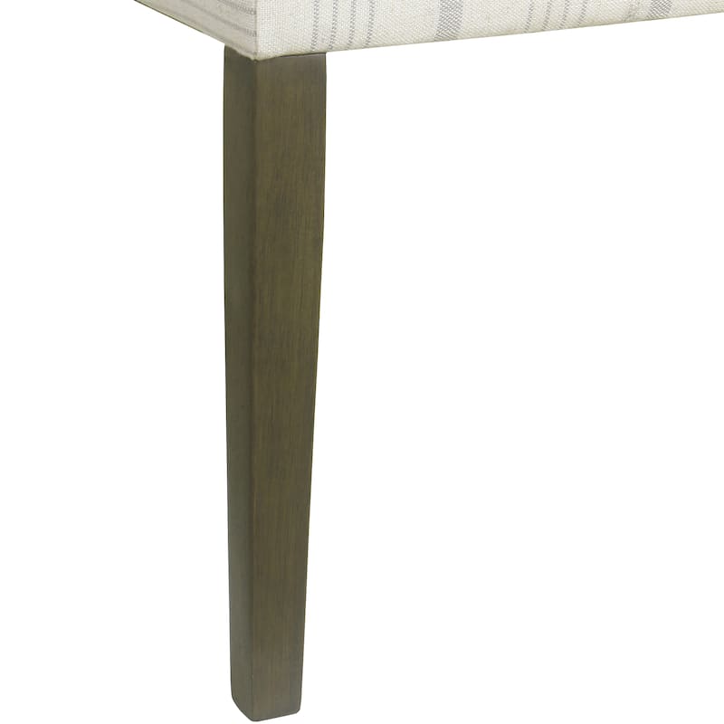 HomePop Classic Parsons Dining Chair - Dove Grey Stripe (Set of 2)