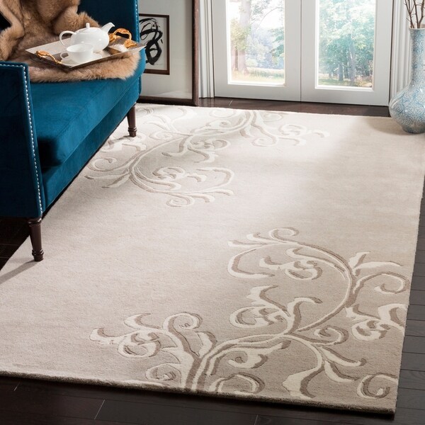 Martha By Safavieh Avalon Vine Soft Grey Wool Martha By Safavieh Avalon Vine Soft Grey Wool Area Rug 4