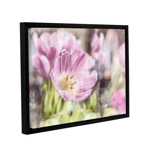 Scott Medwetz's 'Violet Water' Gallery Wrapped Floater-framed Canvas - multi