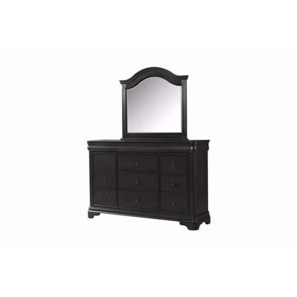 Gracewood Hollow Mutswairo Charcoal Dresser And Mirror Set On Sale Overstock 15438339