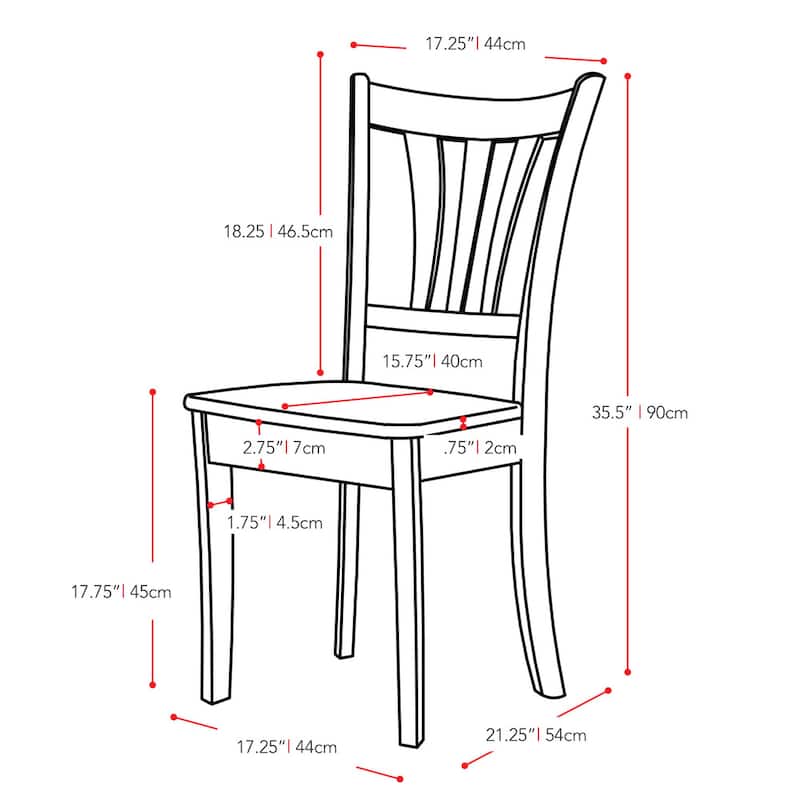 5-piece Dillon White Wood Extendable Dining Set