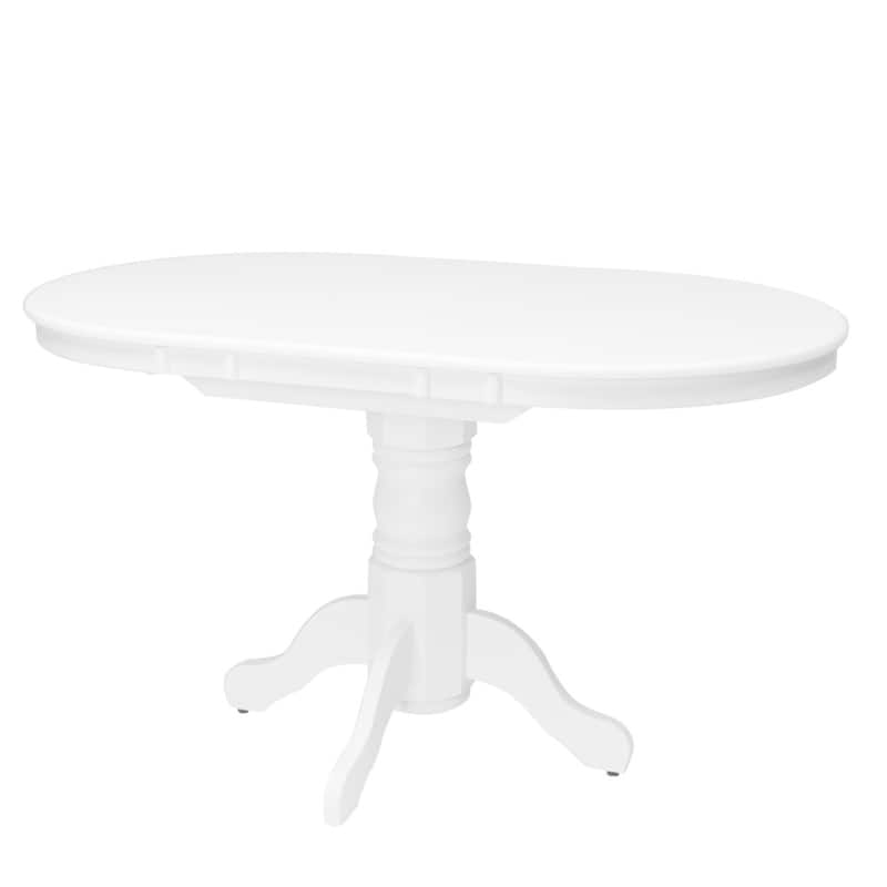 5-piece Dillon White Wood Extendable Dining Set