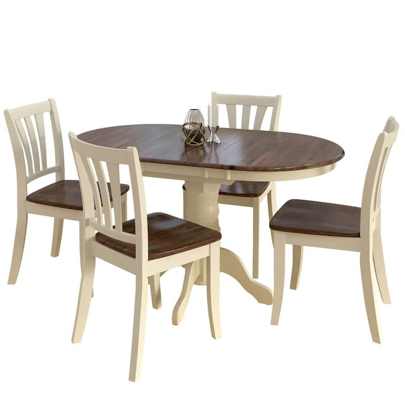 5 Piece Dillon Extendable Oval Dining Set