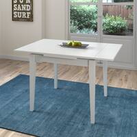 Walnut Modern Square Extendable Dining Table Free Shipping Copper Grove Vrlika White Extendable Square Dining Table