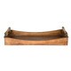 Kate and Laurel Ormond Walnut Wood Decorative Tray with Gold Metal Handles - Thumbnail 1