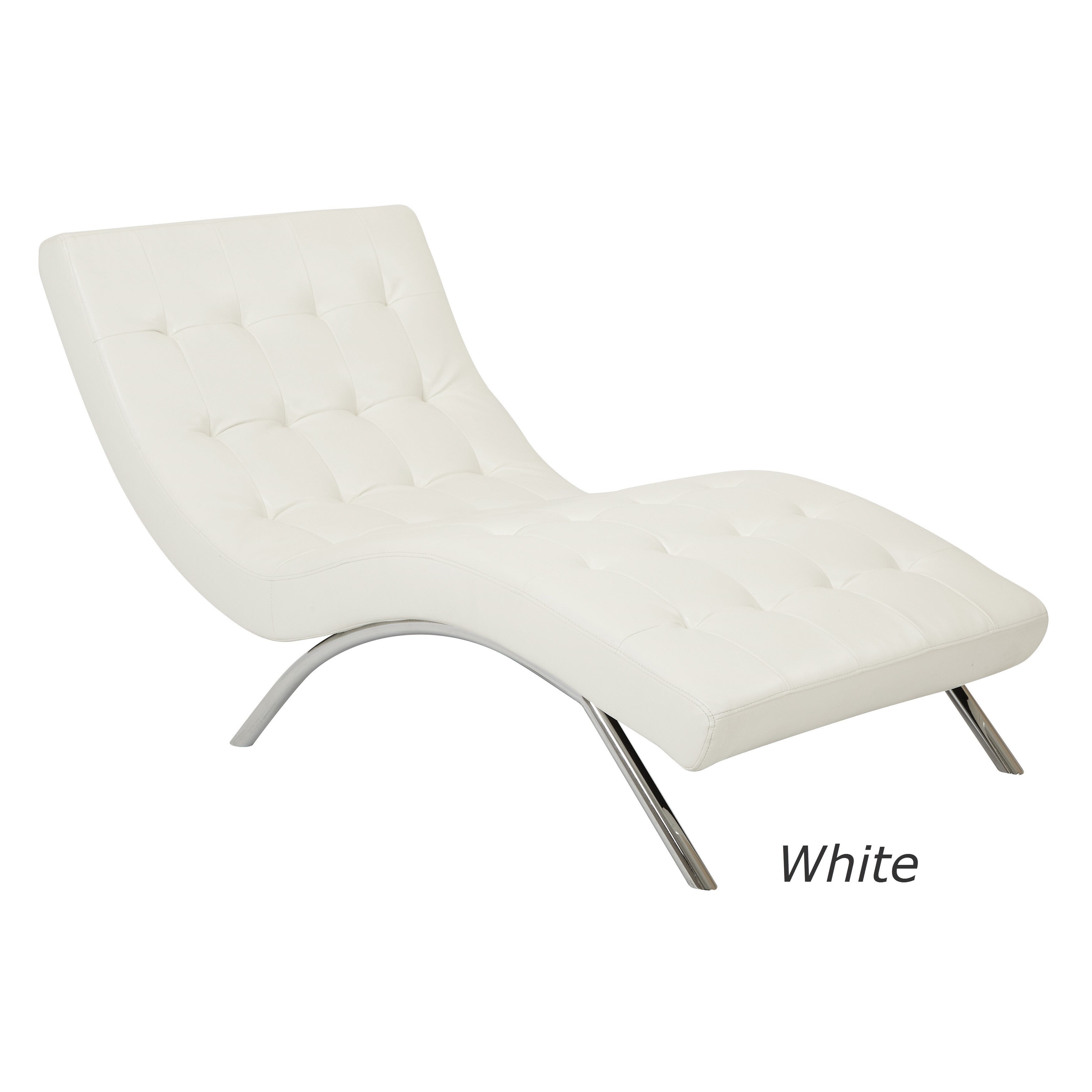 White Leather Chaise Lounge Sofa / This sofa chair preventing backache