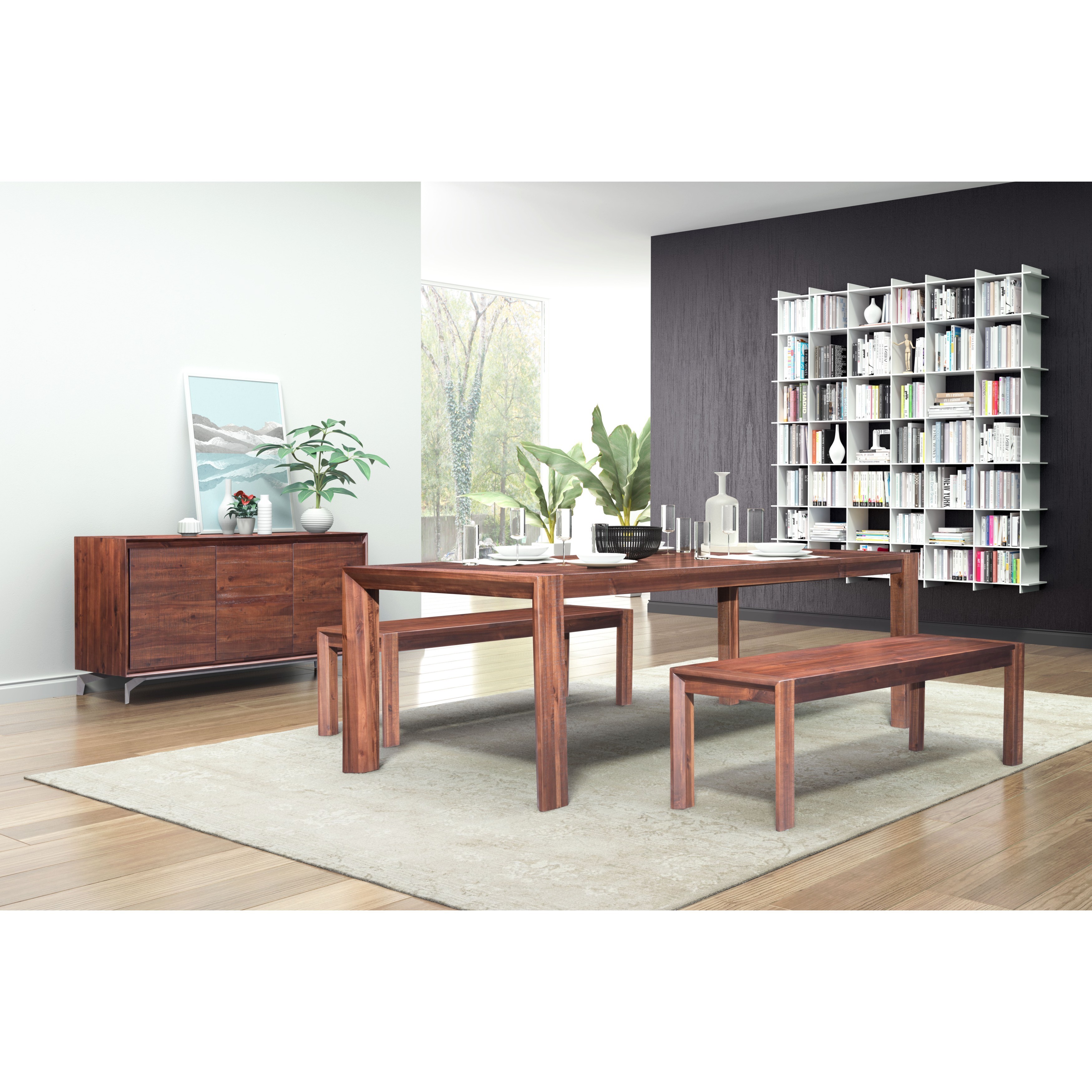 Shop Zuo Perth Chestnut Finished Acacia Extension Dining Table