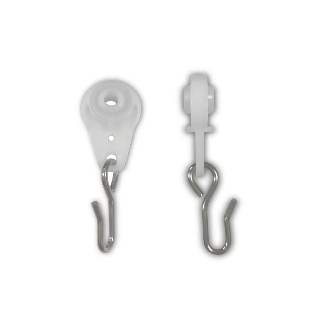 InStyleDesign 10 Ball Bearing Carrier with Stainless hooks for Multi-Purpose Room Divider Track