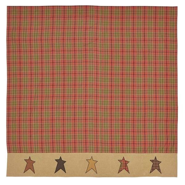 Shop Red Primitive Bath Vhc Stratton Shower Curtain Rod Pocket