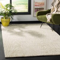 Martha By Safavieh Faux Bois White Birch Silk Wool Rug Martha By Safavieh Layered Faux Bois Potter S Clay Grey Green Wool Area Rug