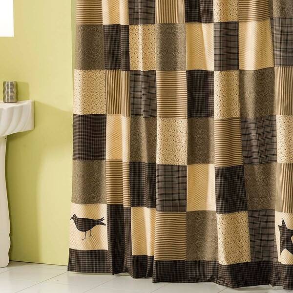Shop Black Primitive Bath Vhc Kettle Grove Shower Curtain Button
