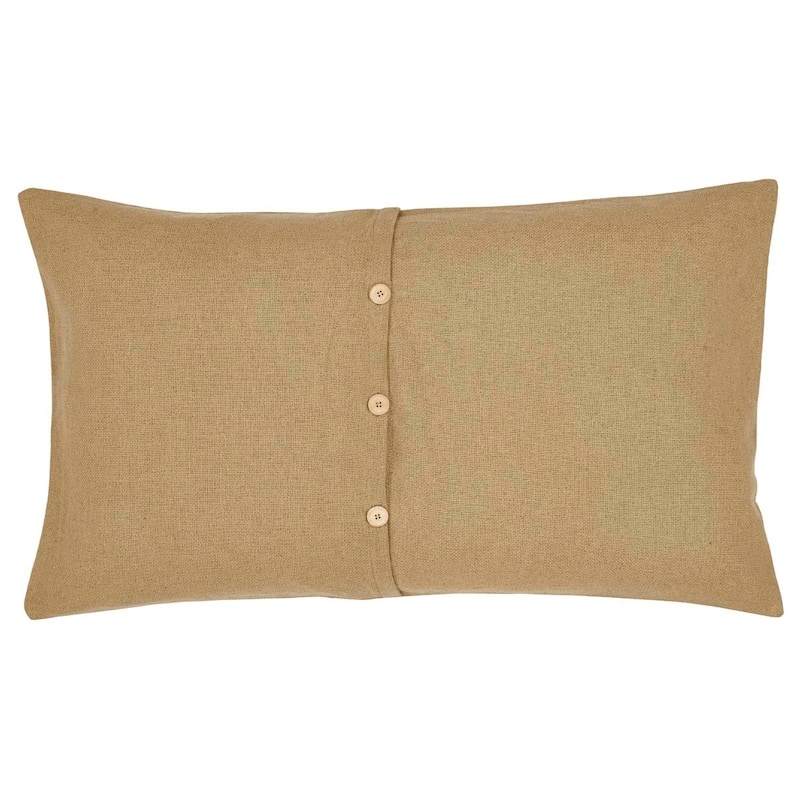 VHC Farmhouse Bedding Cotton Burlap Sham