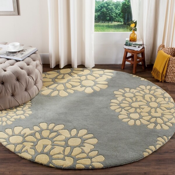 Yellow Round Area Rug Images