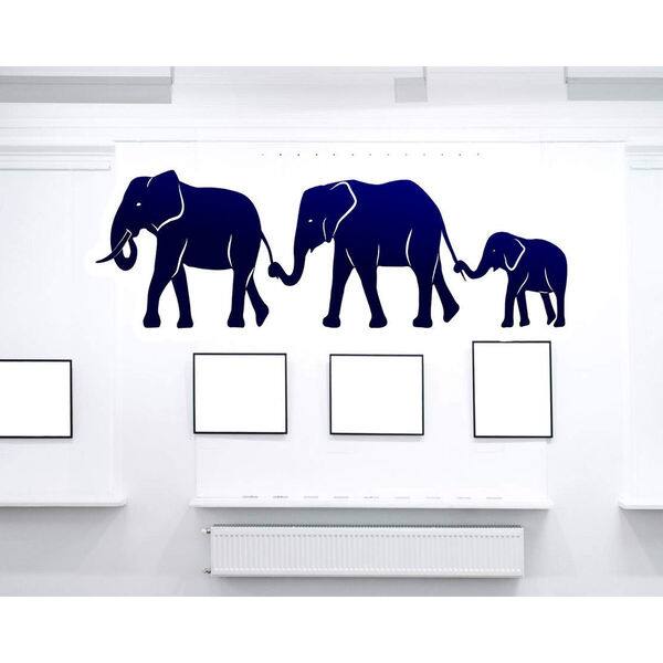 Full Color Elephant Family Full Color Decal Full Color Sticker Colored Elephant Sticker Decal 44 X 70 Overstock