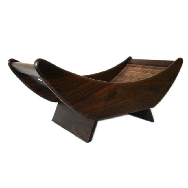 Handmade Wood Bamboo Fruit Tray (Indonesia)
