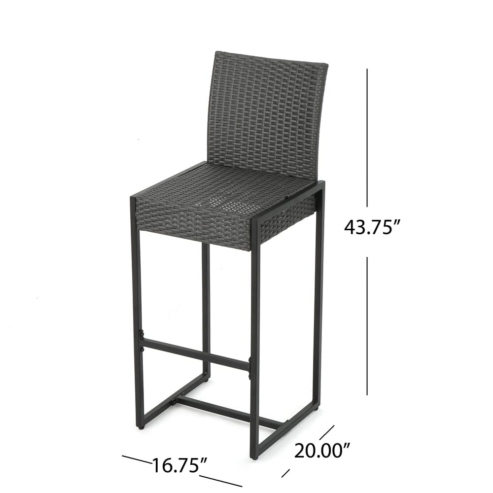 conway outdoor wicker barstool