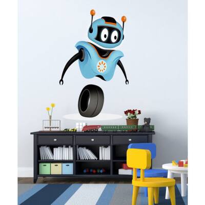 Full Color Robot Full Color Decal, Full color sticker, colored Robot Sticker Decal (48 x 65)
