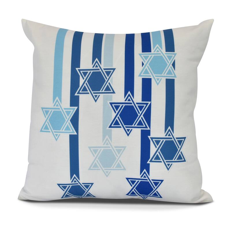 Shooting Stars, Hanukkah Indoor/Outdoor Throw Pillow