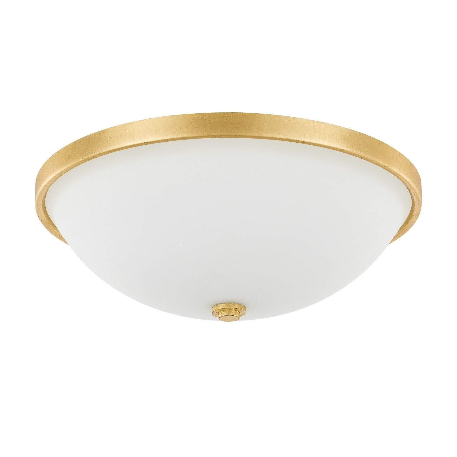 3 Light Capital Gold Flush Mount