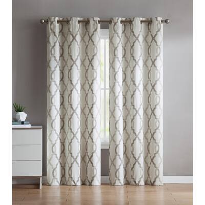 Buy Taupe Geometric Curtains Drapes Online At Overstock Our