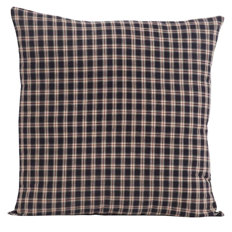 Black Americana Bedding VHC Bingham Star Euro Sham Cotton Plaid