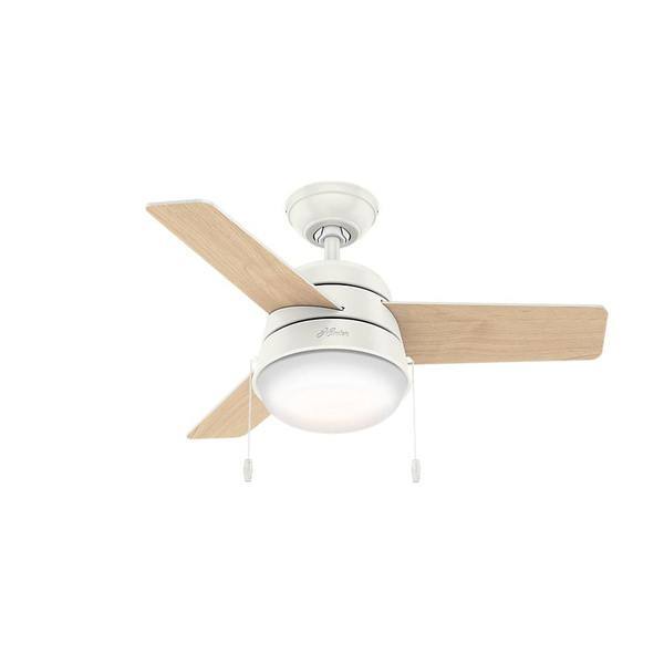 Shop Hunter Fan Aker Fresh White 36 Inch Ceiling Fan With 3 Fresh