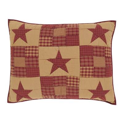 Ninepatch Star King Sham 21x37