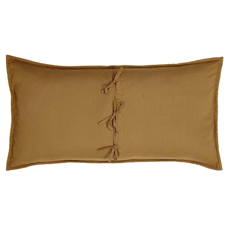Tan Primitive Bedding VHC Stratton Sham Cotton Star Appliqued