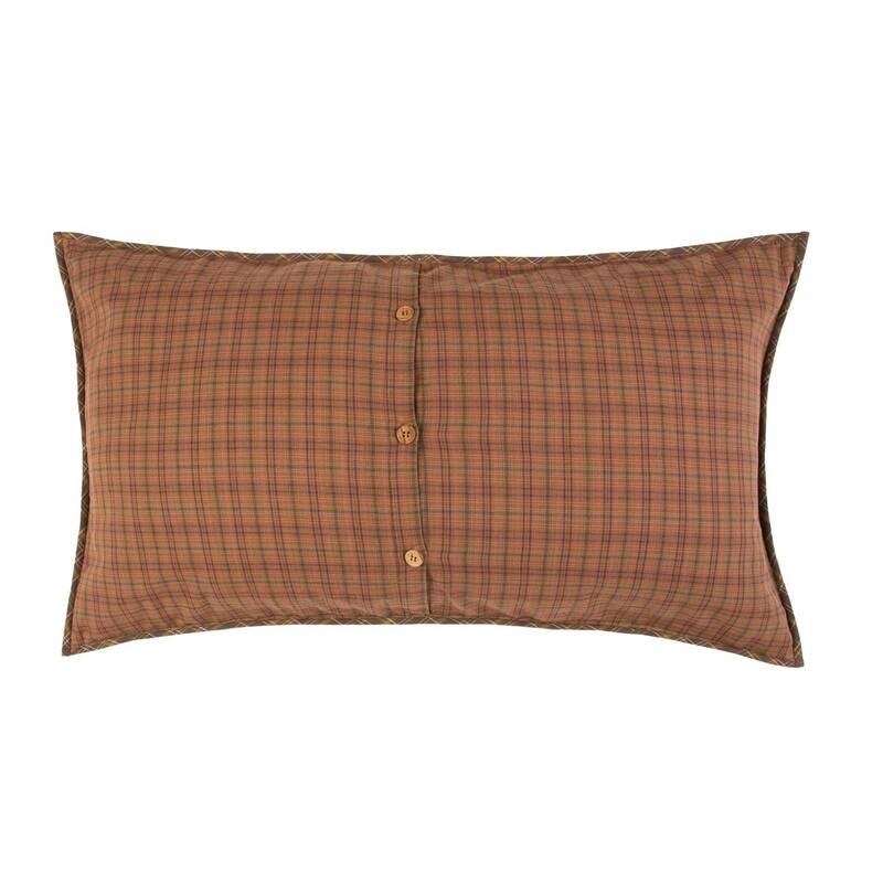 Brown Rustic Bedding VHC Prescott Sham Cotton Patchwork