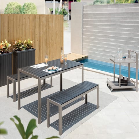 Size 4 Piece Sets Patio Furniture Find Great Outdoor Seating Breeze Table And Drink Trolley Set Of 4