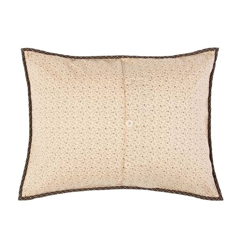 Black Primitive Bedding VHC Kettle Grove Sham Cotton