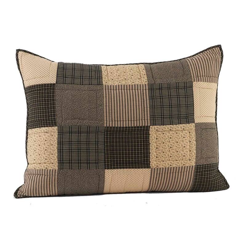 Black Primitive Bedding VHC Kettle Grove Sham Cotton