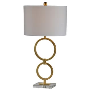 Strick & Bolton Briosco Gold Crystal Table Lamp